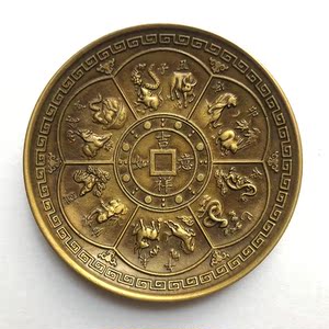 古董十二生肖盘子