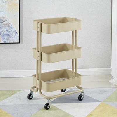 2021冰箱夹缝车移动置物架可移动带轮子厨y房床头工具箱推车卖水