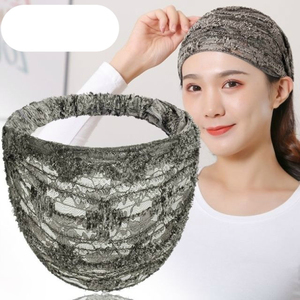 头饰品遮盖包头头发时尚女士遮白发帽中老年发带头箍日系妈妈薄款