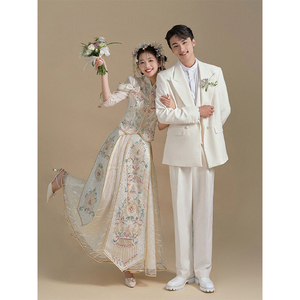 香槟色秀禾服高级2023新款新娘敬酒礼服中式婚服结婚秀和服夏季款