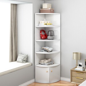 晟朝宜家转角柜客厅置物架落地角柜拐角书架收纳柜卧室三角形墙角