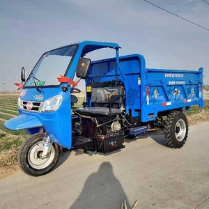 三轮车农用载重王建筑小型工c地工程燃油三马子自卸翻斗.