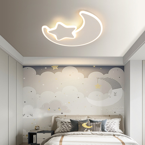 卧室灯吸顶灯led温馨浪漫创意个性星星月亮2023新款极简儿童房灯