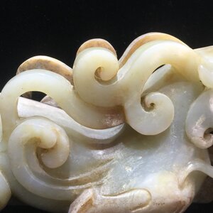 编辑堂广西玉缘阁和田玉汉古玉貔貅摆件包浆老工艺精湛钙化老沁色