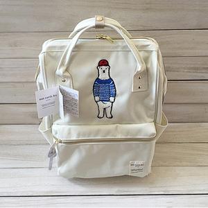 日本sun正品支持验货大容量刺绣小白熊本杰明双肩背书包旅行包