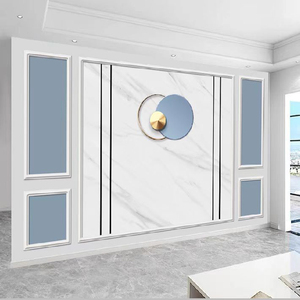 803人付款淘宝pvc弧形线条麻花石膏自粘镜子装饰边框客厅背景墙造型