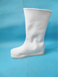 正品古装汉服靴子男古风长筒黑白中式戏曲演出布靴古风男古代汉服