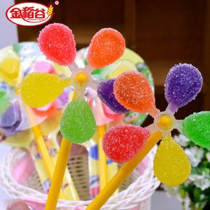 新品金稻谷 七彩风车果町水果软糖24支 儿童糖