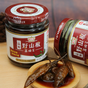 开平特产 一品鲜野山椒广中皇 酱油泡野山椒 酱