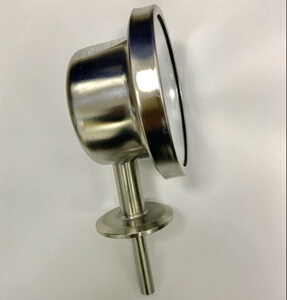 0-160度 双金属温度计 中英文双刻度温度指示 法兰盘直径50.5mm