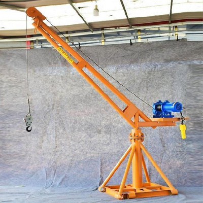 玉米重物工地移动长臂搬运多功能搬家经济型起重机施工工地吊机.