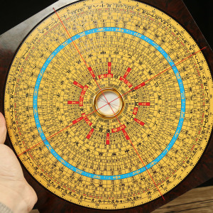 罗盘摆件八卦高精度纯铜随身三元三合综合专业寻龙指南针罗经仪念慈