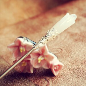 高档步步惊心同款木兰簪白玉兰发簪古装汉服头饰发饰长款步摇奢华