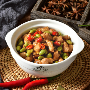 粮农毛豆鸡丁料理包220g*20包 商用速食盖浇饭快餐半成品冷冻菜肴