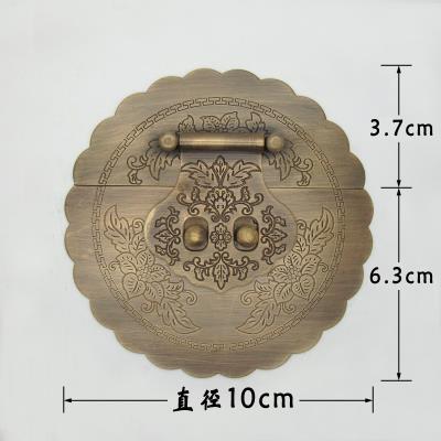 扣古箱盒扣扣金扣锁纯p锁仿套箱箱铜配五合子锁件全搭子扣铜樟木