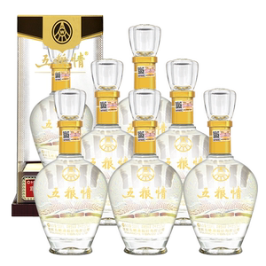 宜宾五粮液出品 五粮情水晶瓶52度 浓香型白酒 500ml*6瓶整箱装