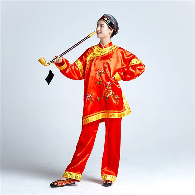 戏剧媒婆演出服装女古典老太太地主婆二人转中老年扭秧歌衣服财主