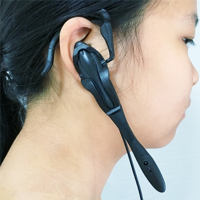 单边耳机挂耳式耳塞带麦克风有线控耳麦台式电脑手机单线左右通用