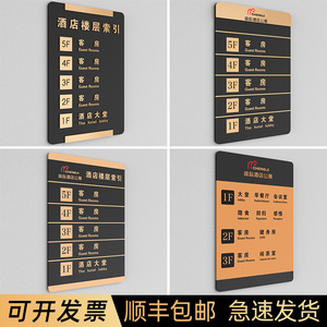 楼层写字楼楼栋标牌办公室部门科室指示牌亚克力创意个性定制标识牌