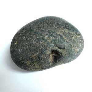 向阳居油泥石绿色石头彩石观赏石奇石雕刻料长江三峡石摆件原石