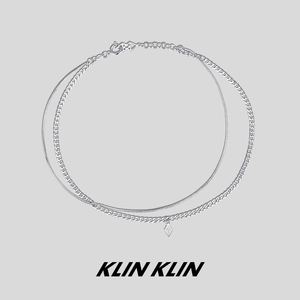 KLINKLIN原创双层叠戴项链锁骨链男潮百搭中性风男女情侣礼物