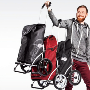 德国制造购物车买菜手拉车摄影车折叠便携铝合金钢条轮如亚