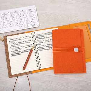 笔记本子简约大学生a5活页可拆线圈本子ins风商务办公人士多功能会议