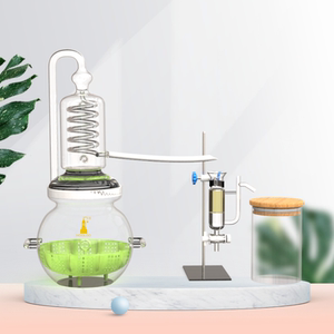 hooloo玻璃蒸馏器小乔款迷你小型家用纯露蒸馏机高浓度精油提取器