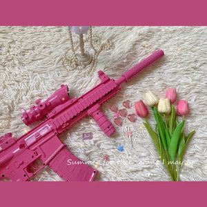 粉色rm4吃鸡粉色m416道具软妹粉色lo枪原宿cos多色拍摄道具