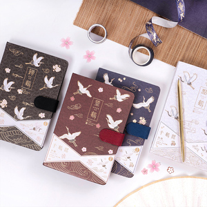古风仙鹤手帐本日记本记事笔记本手账本学生文艺小清新复古创意本子