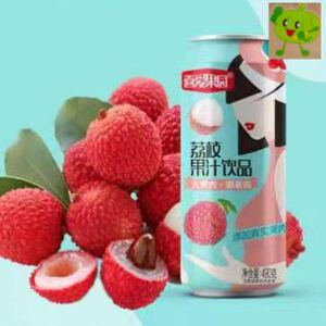 喜爱果园 荔枝 果肉果汁饮料 490ml*15罐烧烤炒饭伴侣整箱