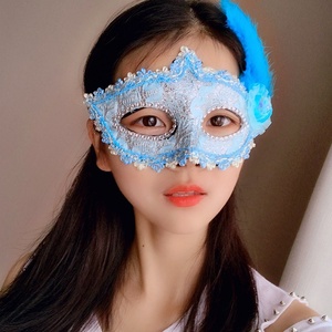 女圣神装饰diy遮性感性感面具女半脸j古风公主 神秘女孩w万节