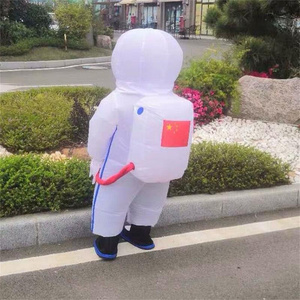 抖音同款宇航员雨衣服儿童充气防护服防疫服小孩人偶服装雨披太空