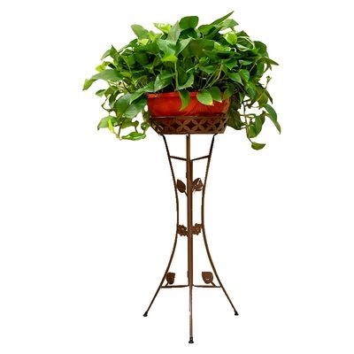 欧式花架铁艺单层花篮架绿萝吊兰架加厚多层室内客厅家用花篮架子