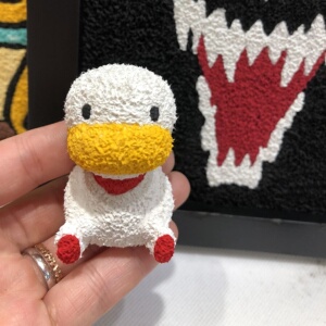 创意diy立体纸浆画玩偶手工材料包美术活动填色雕i塑鸭子熊独角兽