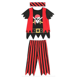 万圣节儿童cosplay海盗服装加勒比海盗角色扮演装扮套装男童夏季
