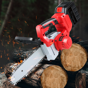 锂电电锯充电式电链锯伐木锯家用单手锯12英寸无刷电机电动工具