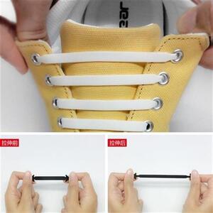 懒人鞋带短款免系韩版松紧女单鞋皮筋鞋带扣皮r鞋调节黑棕色不用