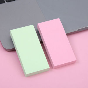 新n次便条形便利贴粘贴强条状彩色性签纸可粘本子留言条分类标.