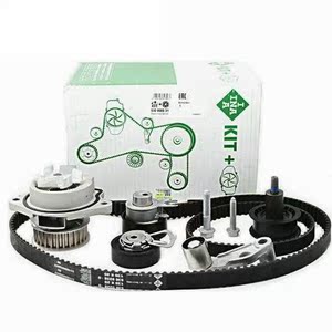 适配02-06四眼波罗polo1.4正时时规涨紧轮正时皮带6件套正时套装