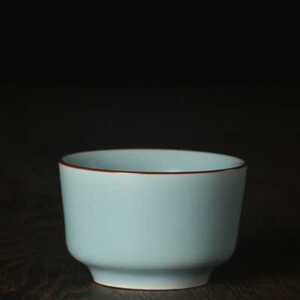 铁骨王文官窑阳光猪油冻茶杯单杯手工杯品茗杯陶瓷小茶杯青瓷茶.