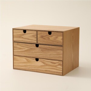 木质小柜子桌面收纳柜木质储物柜抽屉柜木抽屉盒格收纳抽屉柜简约