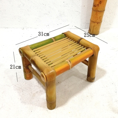 长椅竹编方凳老式竹椅家用懒人小休闲编织凳子客厅躺l椅子圆靠背