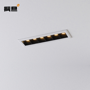 振旦照明 嵌入式led格栅灯室内客厅办公无主灯设计创意线性小射灯