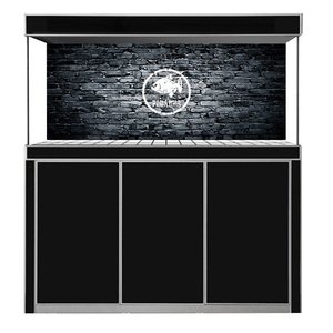 鱼缸背景纸定制高清图食人鱼正胶贴纸鱼缸背景纸画高清图鱼缸外贴