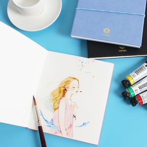 欧丝丹 水彩风琴本随身旅行手绘画素描纸本彩铅速写本 3i00g细纹