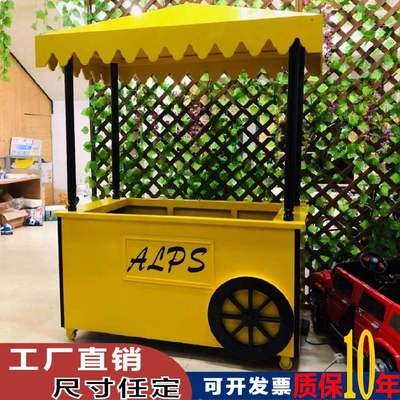 卖花地摊车多功能移4动摆地摊的折叠日式小车服装手推简易摆摊架