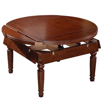 方桌变圆桌多功能小户型家用可以折叠伸缩款式园圆形客厅变形餐桌