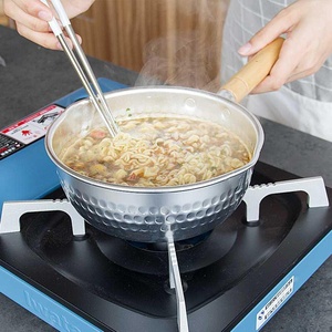 日本进口家用小号泡面锅日式轻便铝锅带手柄煮牛奶锅小煮锅热汤锅