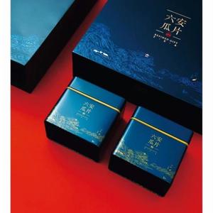 新品六安瓜片空礼盒高档精美包装四罐一斤装空礼盒送内袋红蓝